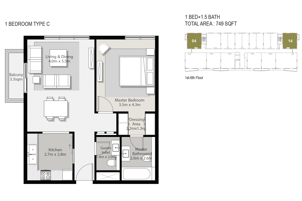 1 Bedroom