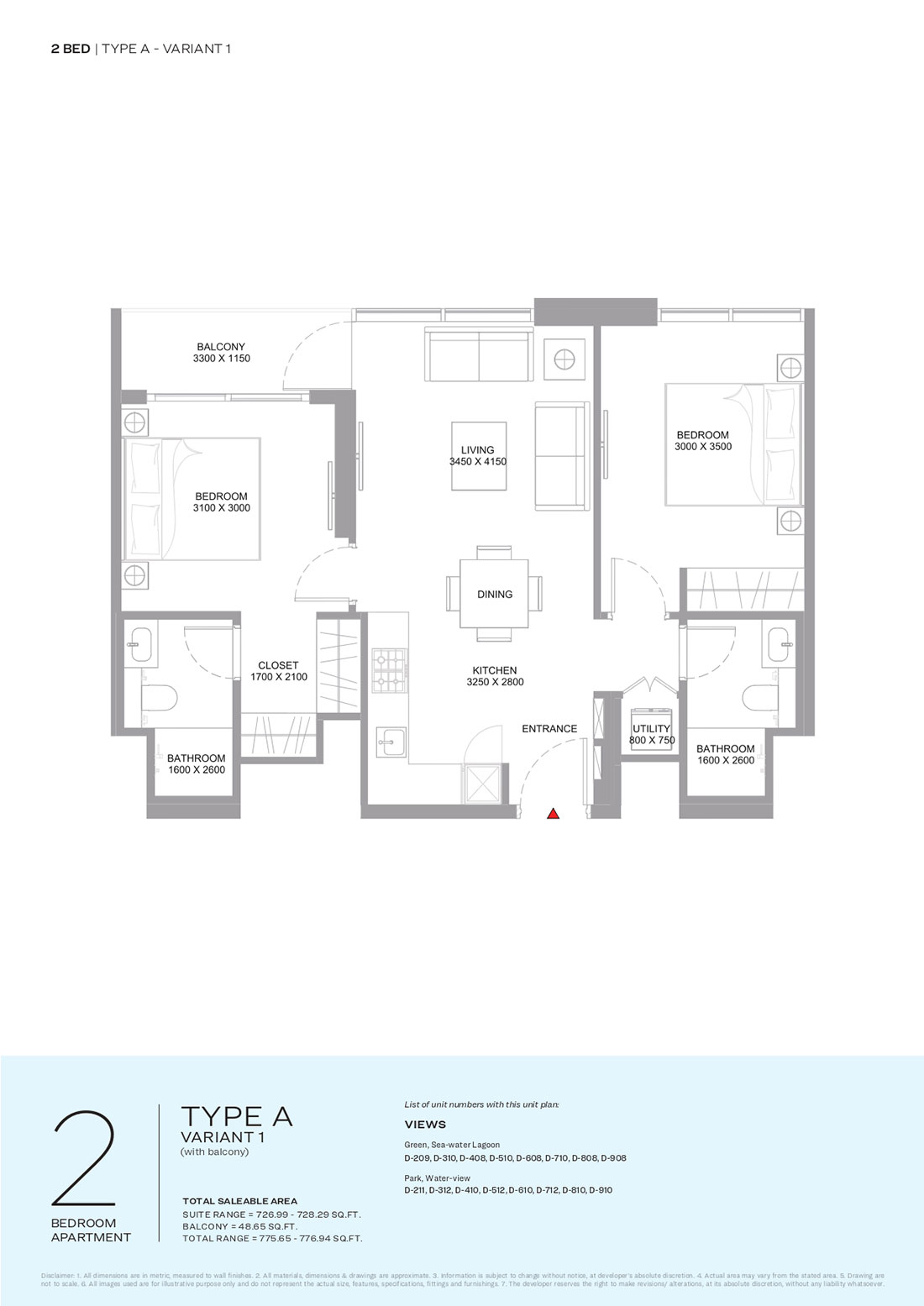 2 Bedroom