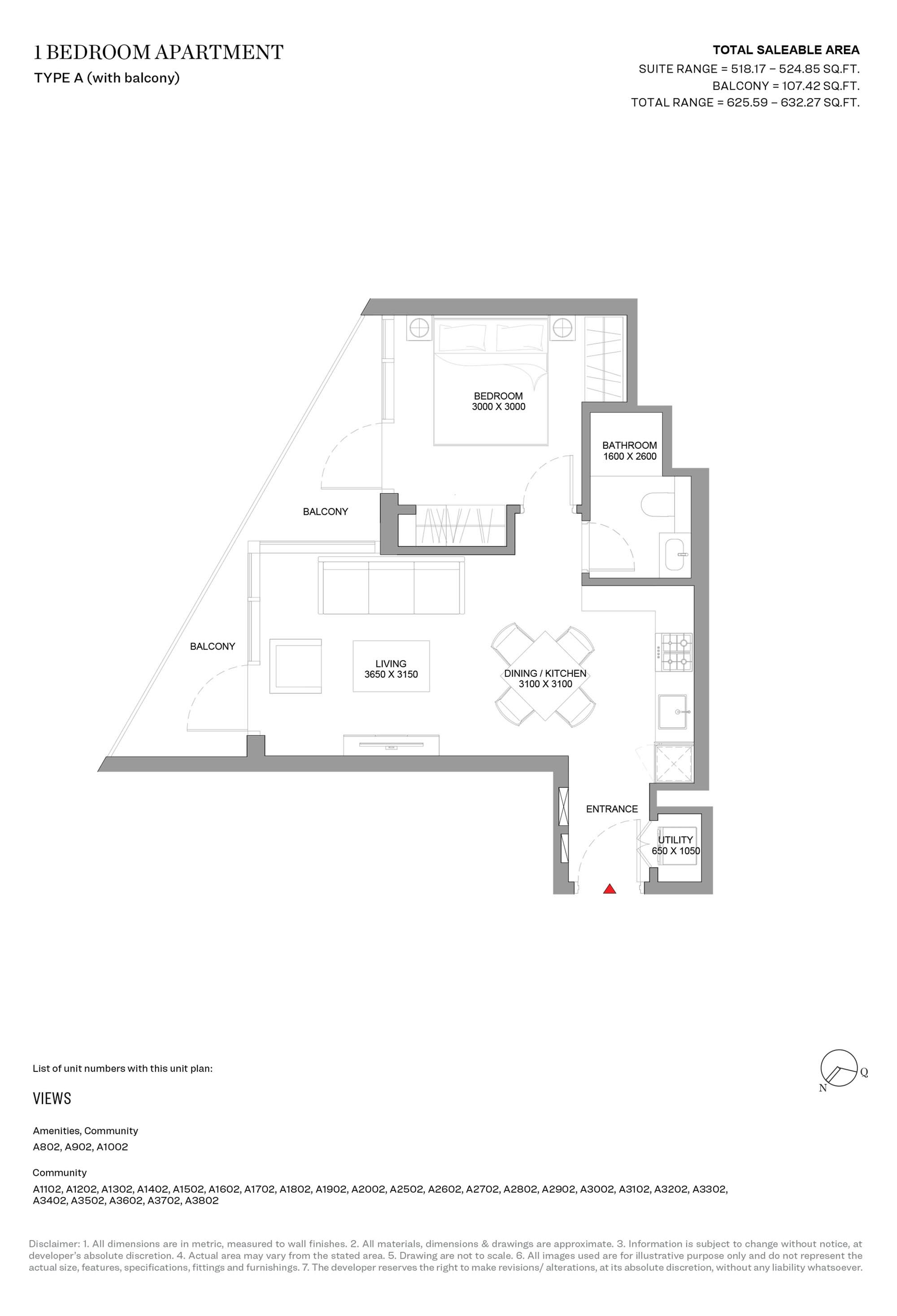 1 Bedroom