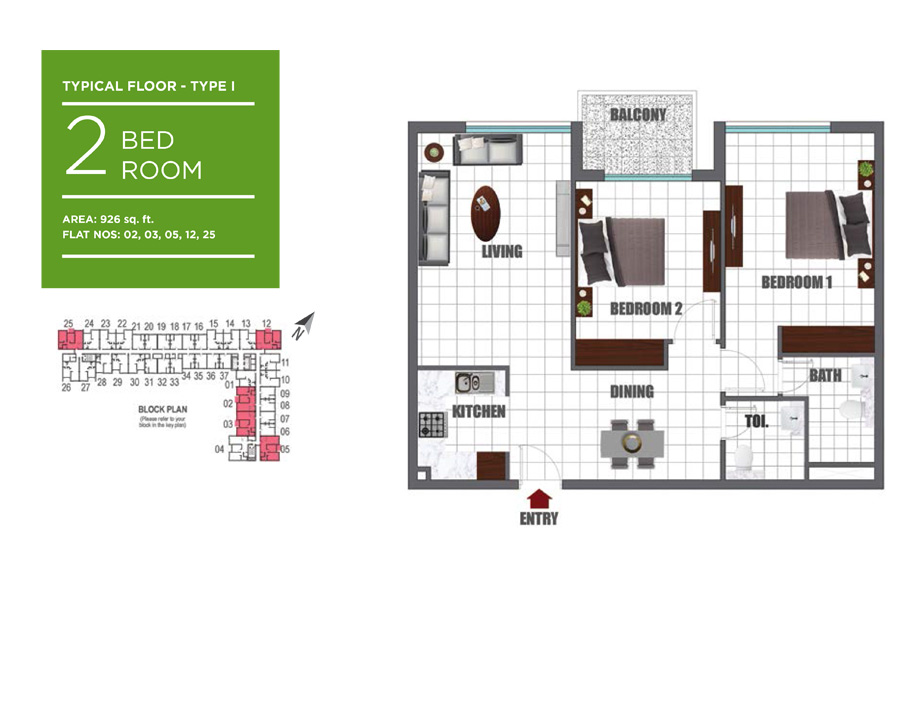 2 Bedroom